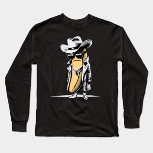 Banana Cowboy Cowgirl Country Western Novelty Funny Banana Long Sleeve T-Shirt